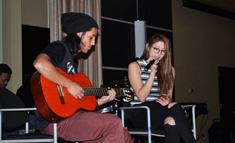 Sergio Reyes and Noni Chinbat perform at Express Yourself on Nov. 3. 