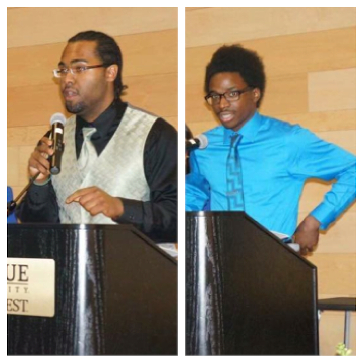 De’Joie Simmons (left) and Daquan Williams (right) were named SGA president and vice president.