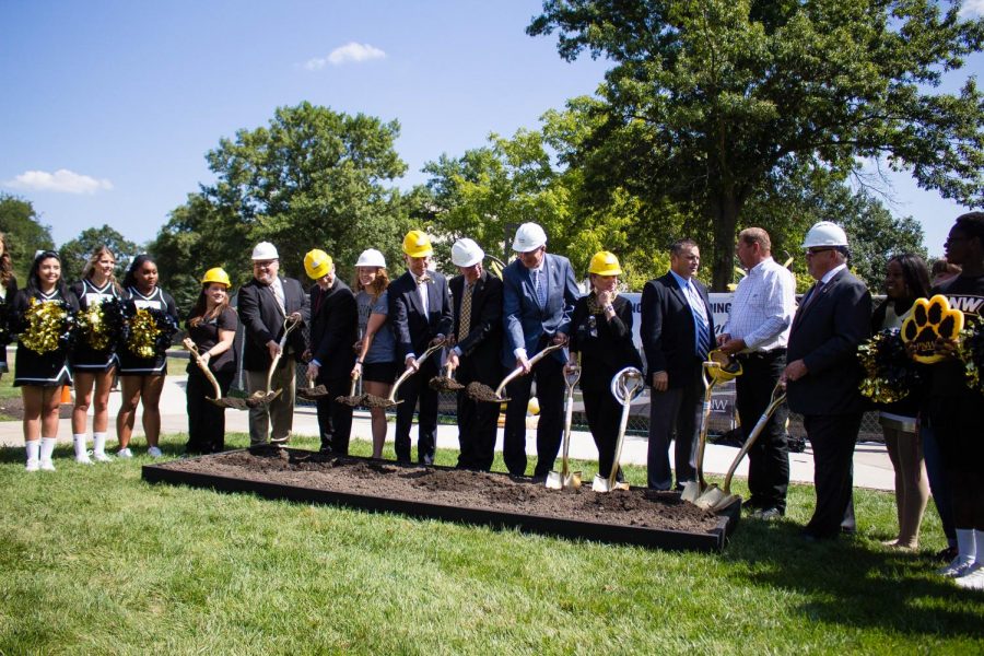 PNW administrators, construction and design firm owners, local government officials and PNW students all broke ground together during the ceremony on Aug. 23. The building will be a two-year project and is expected to be completed in 2020.