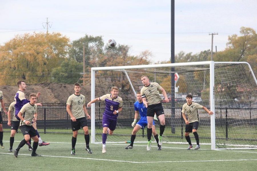 The men’s soccer team finished the season with a 9-7-1 overall record.