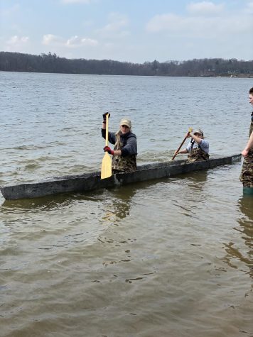 Engineering skills put to test by building concrete canoes