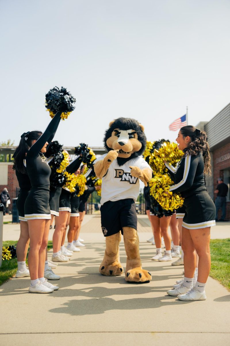 PNW's mascot officially turned 8 years old with a celebratory party at CLO in Hammond. The event attracted student fans and the Cheer Team.